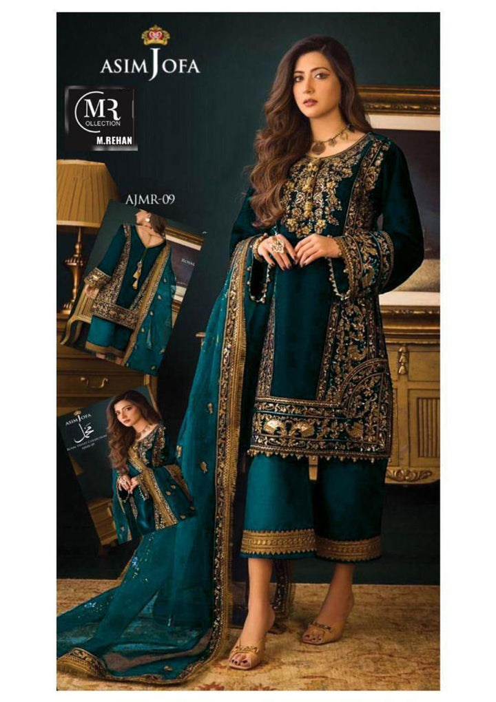 Asim Jofa Velvet Suit-Replica Suits-Replica Zone