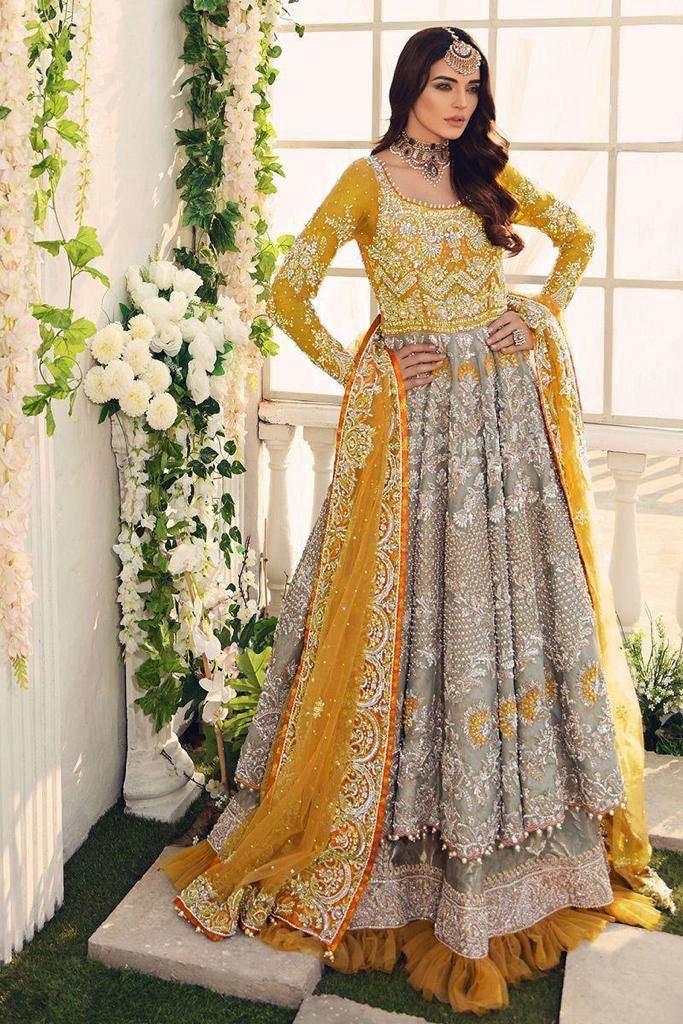 Ayesha Imran Net Maxi-Bridal Suits-Replica Zone