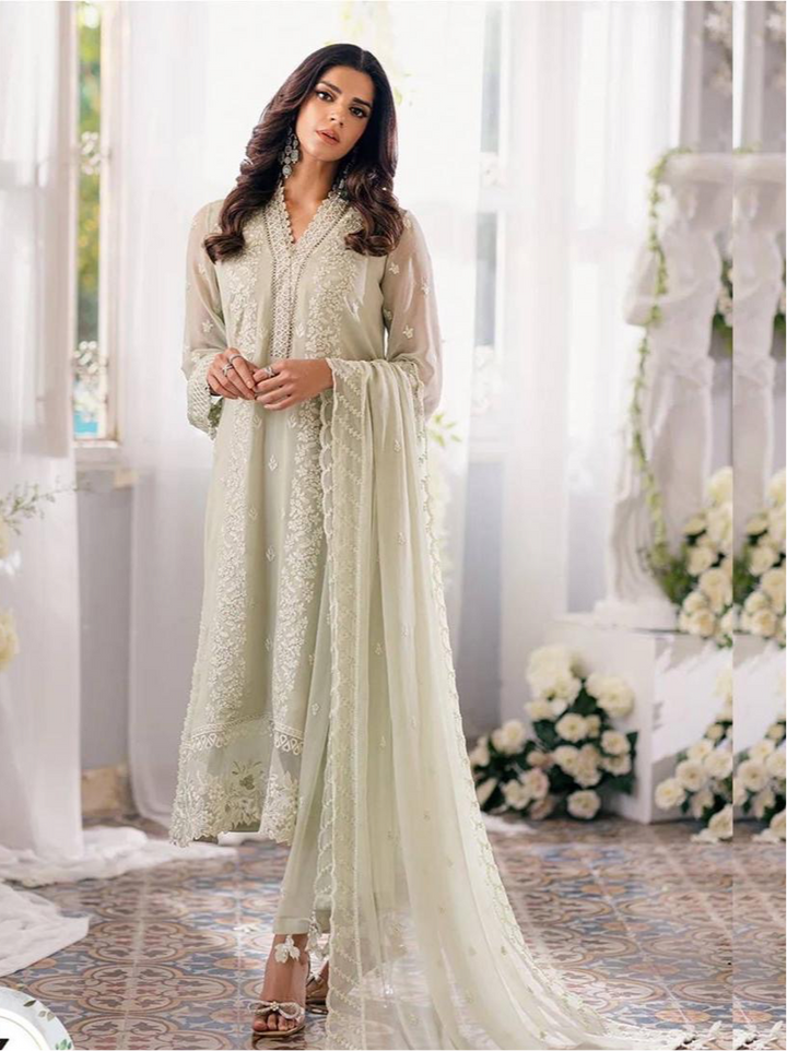 Azure Chiffon Suit-Replica Suits-Replica Zone