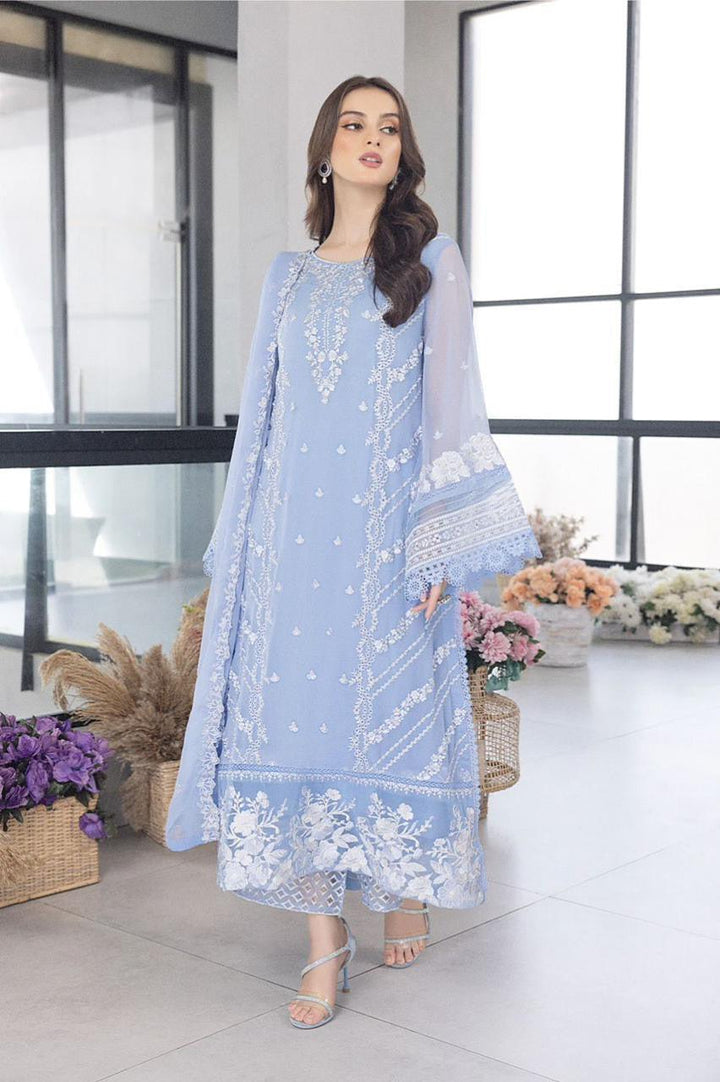 Azure Chiffon Suit-Replica Suits-Replica Zone