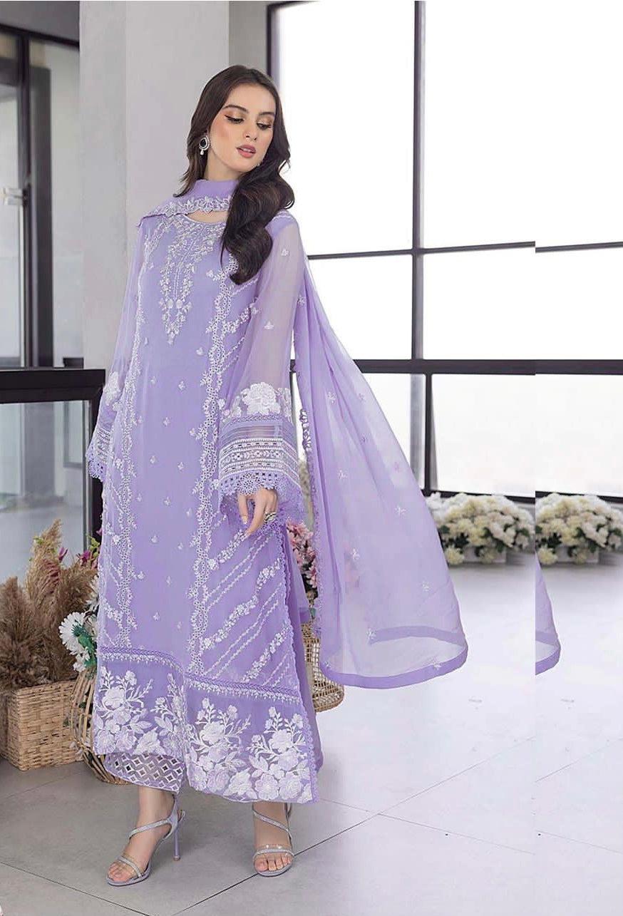 Azure Organza Suit-Replica Suits-Replica Zone