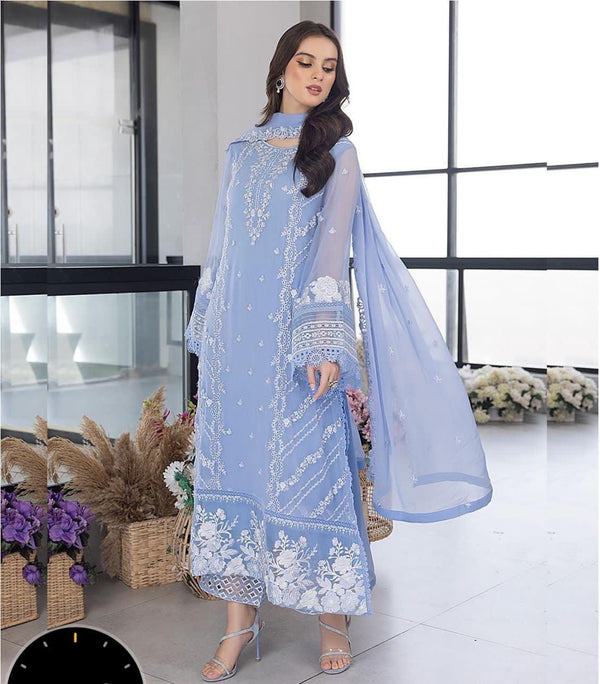 Azure Organza Suit-Replica Suits-Replica Zone