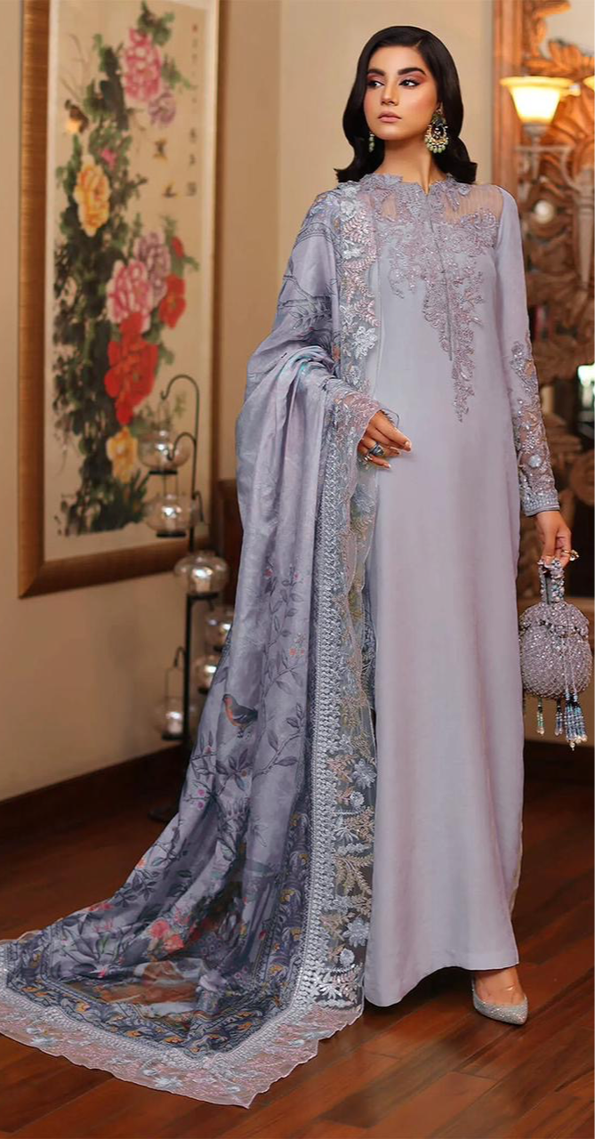 Azure Silk Suit-Replica Suits-Replica Zone