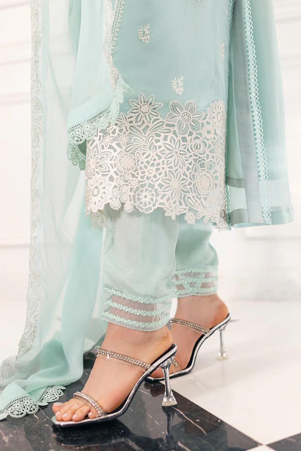 Azure-Sky Blue-Chiffon-Replica Zone