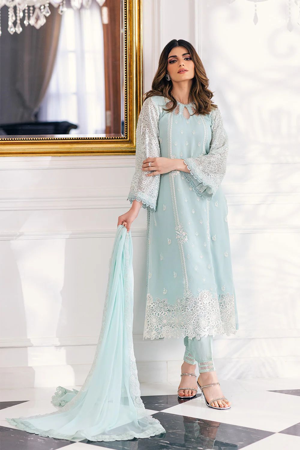 Azure-Sky Blue-Chiffon-Replica Zone