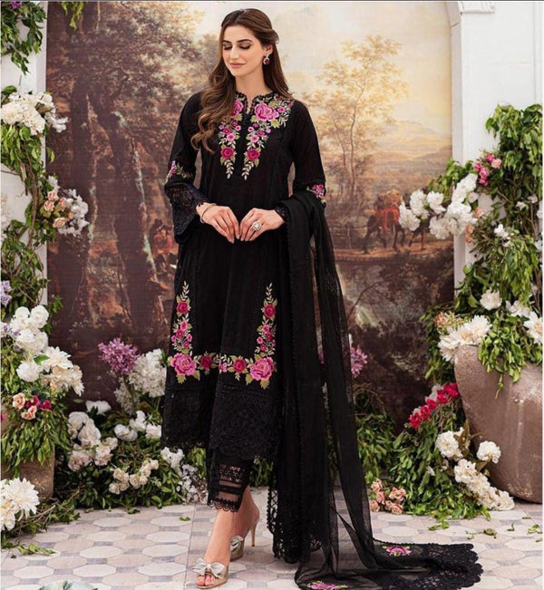 Bareeza Cotton Suit-Cotton Suits-Replica Zone