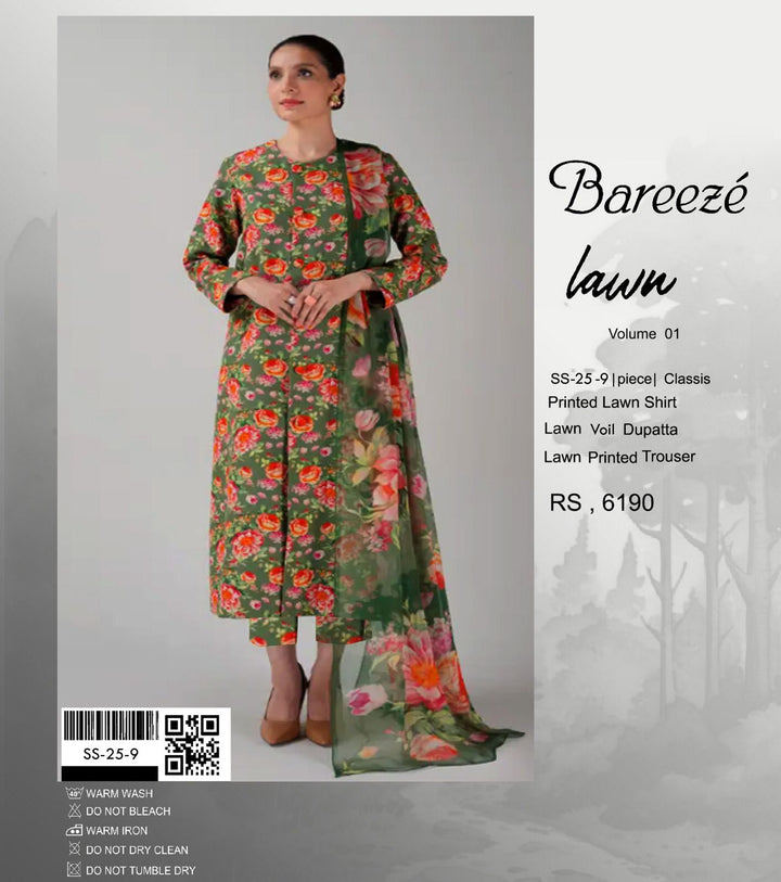 Bareeze Lawn Suit-Sale Suits-Replica Zone