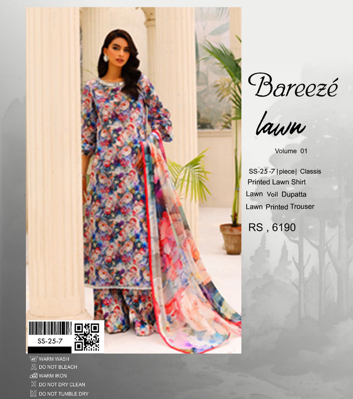 Bareeze Lawn Suit-Sale Suits-Replica Zone