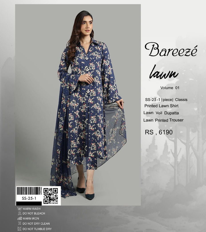 Bareeze Lawn Suit-Sale Suits-Replica Zone