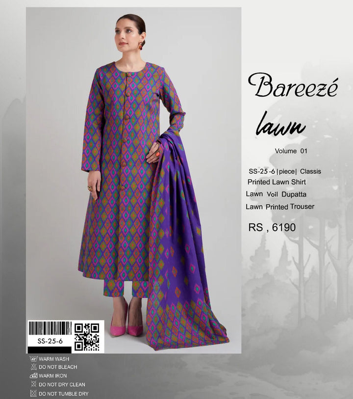 Bareeze Lawn Suit-Sale Suits-Replica Zone