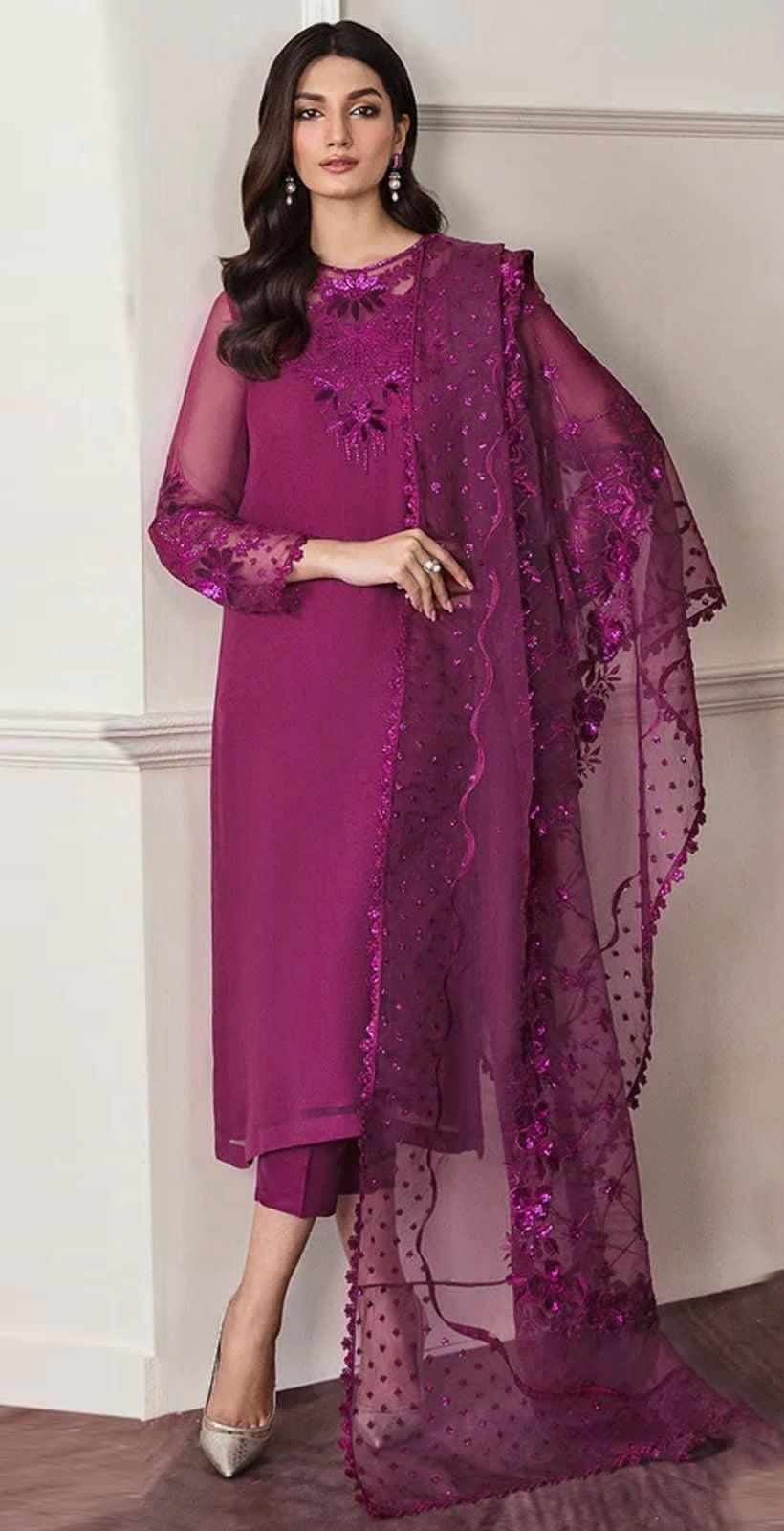 Baroque Chiffon Suit-Replica Suits-Replica Zone