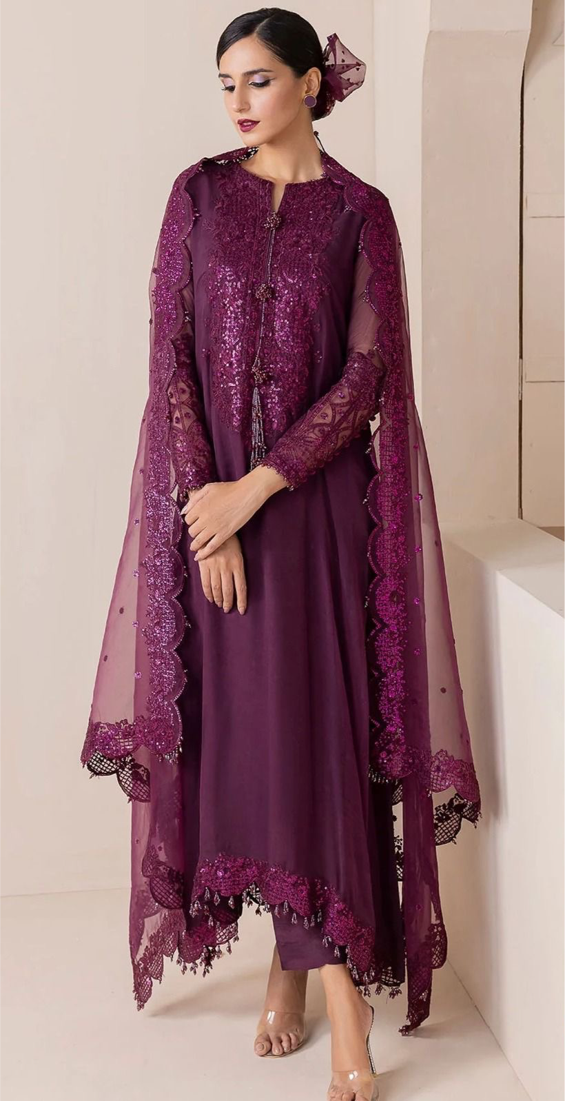 Baroque Chiffon Suit-Replica Suits-Replica Zone