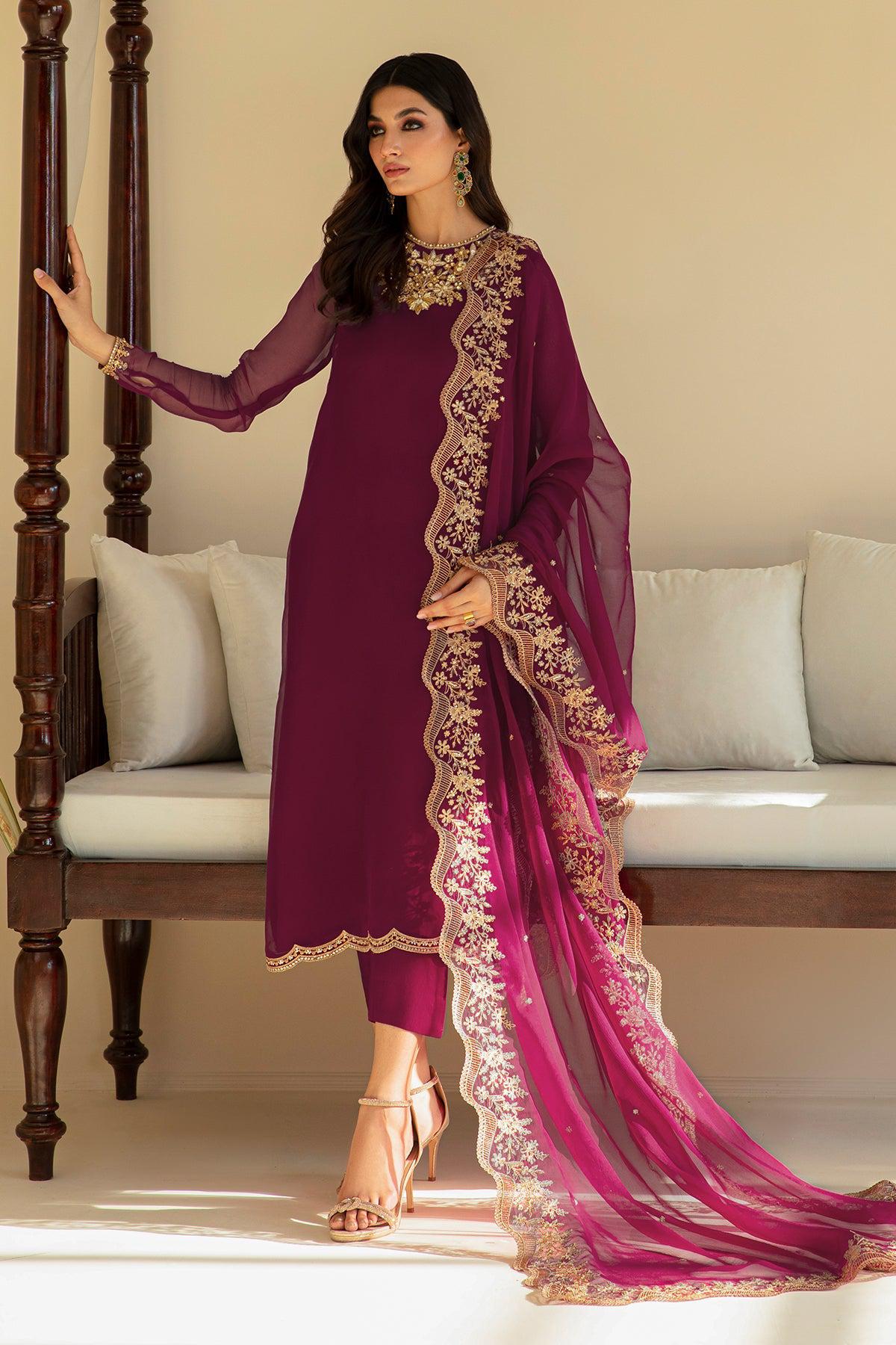 Baroque Chiffon Suit-Replica Suits-Replica Zone