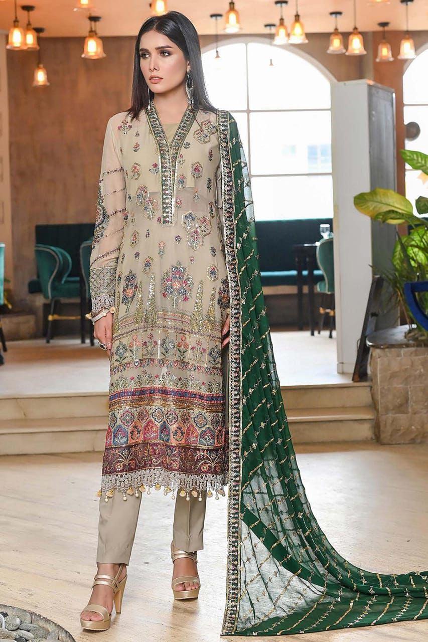 Baroque Chiffon Suit-Replica Suits-Replica Zone