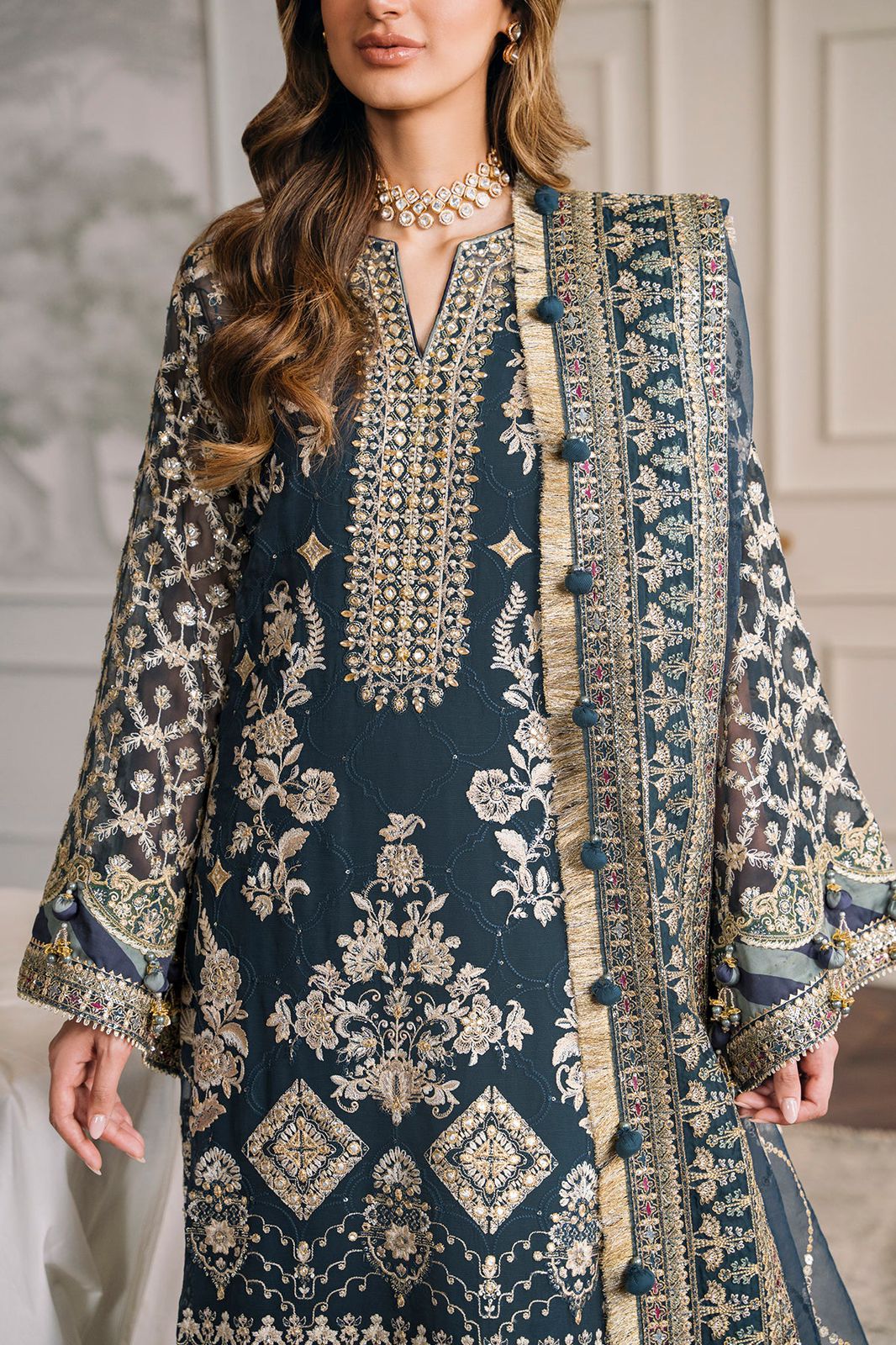 Baroque Chiffon Suit-Replica Suits-Replica Zone