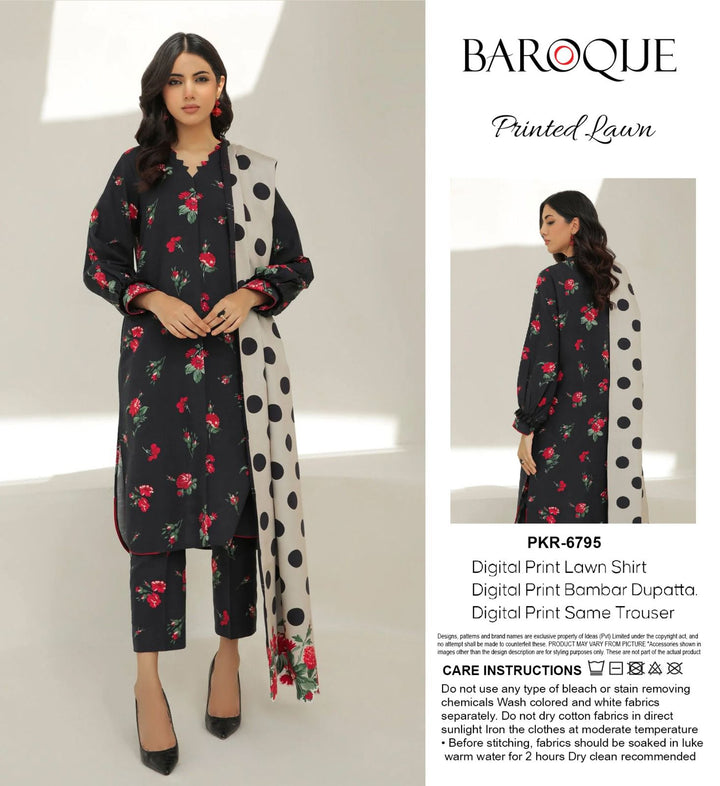 Baroque Lawn Suit-Sale Suits-Replica Zone