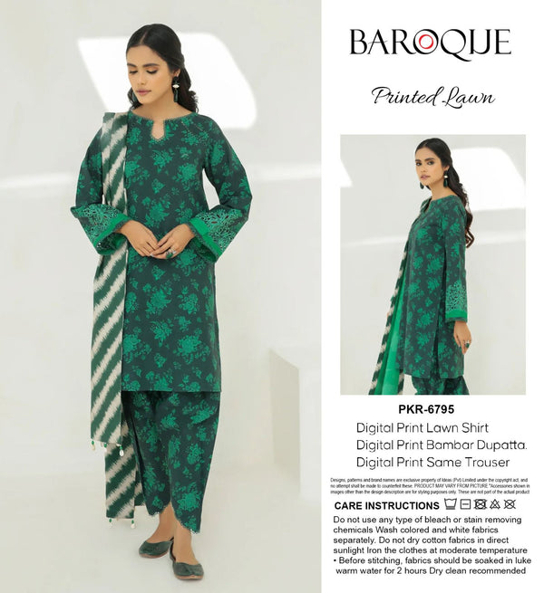 Baroque Lawn Suit-Sale Suits-Replica Zone