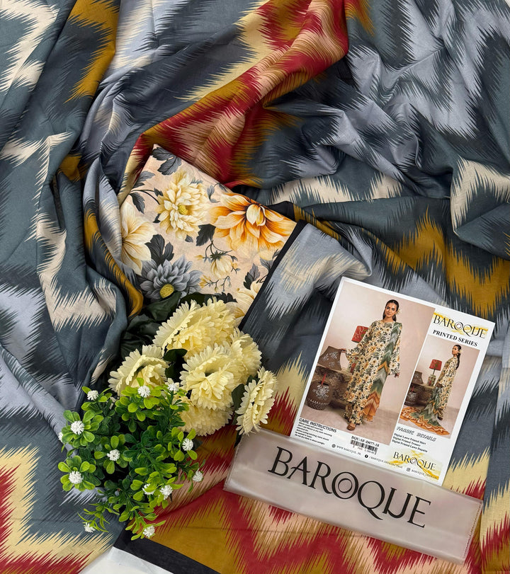 Baroque Lawn Suit-Sale Suits-Replica Zone