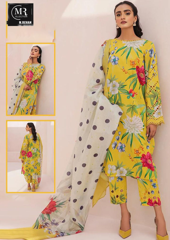 Baroque Lawn Suit-Lawn Suits-Replica Zone