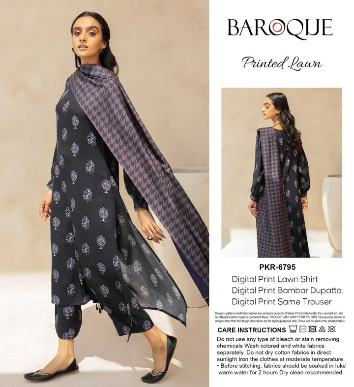 Baroque Lawn Suit-Sale Suits-Replica Zone