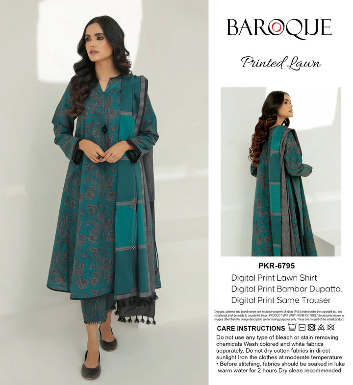 Baroque Lawn Suit-Sale Suits-Replica Zone