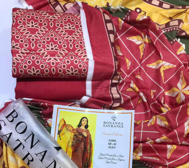 Bonanza Lawn Suit-Sale Suits-Replica Zone