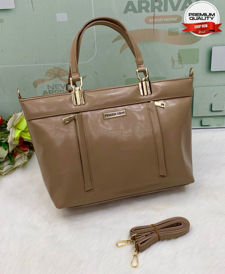 Burberry Stylish Leather Handbags-Handbags-Replica Zone