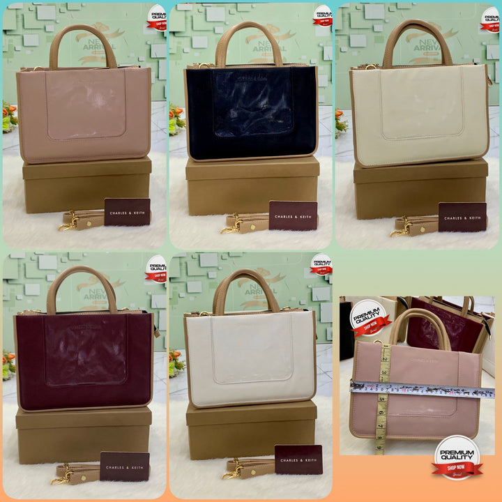 Charles & Keith Leather Handbags-Handbags-Replica Zone