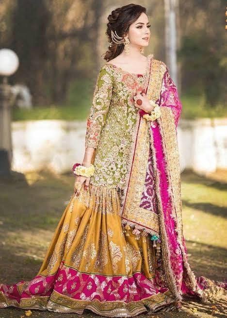 Chiffon Bridal Suit-Bridal Suits-Replica Zone