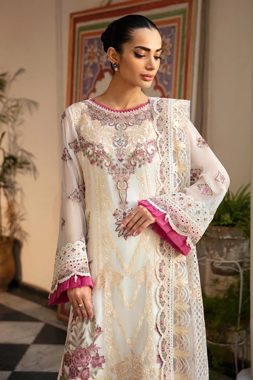 Dastak Chiffon Suit-Replica Suits-Replica Zone