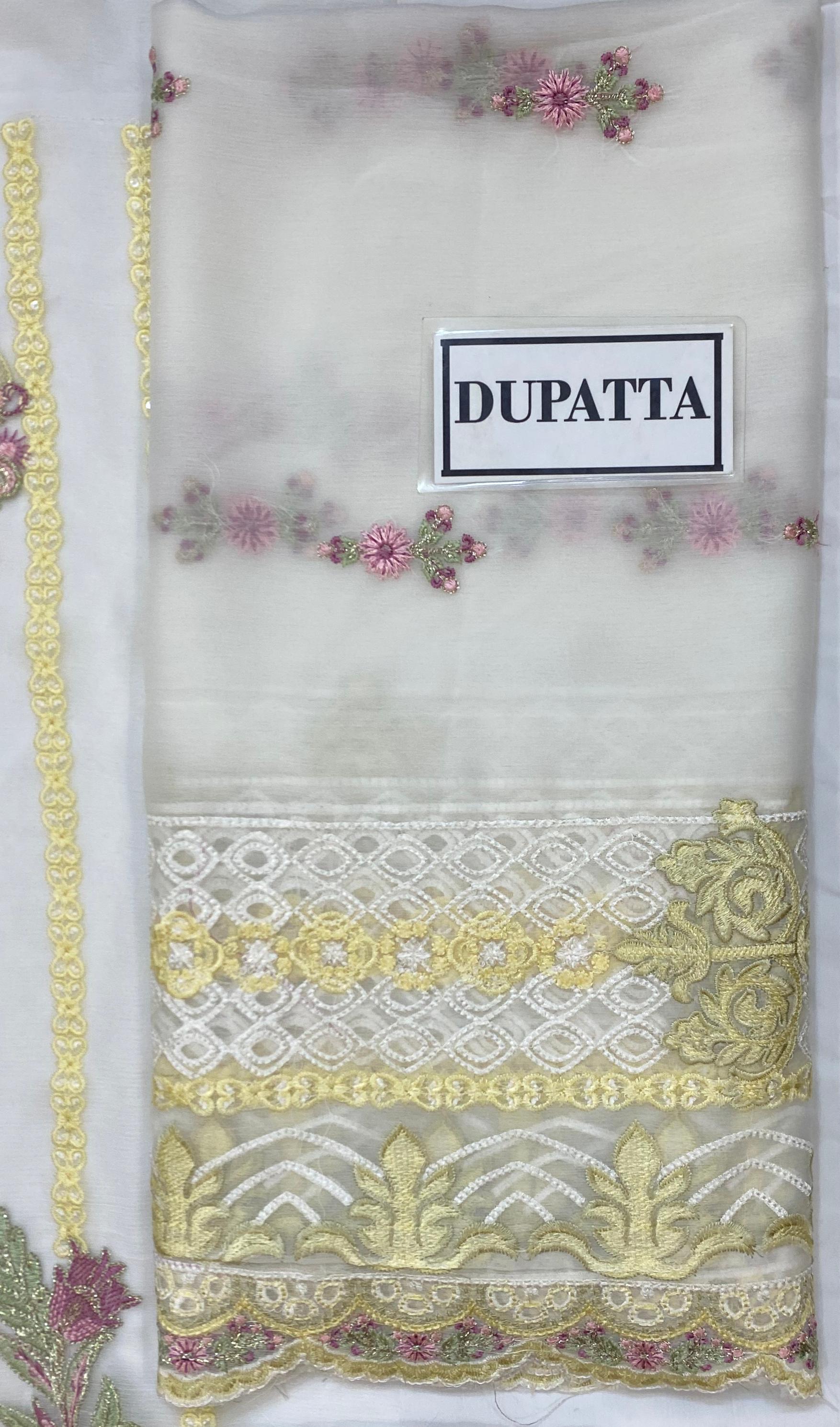 Dastak Chiffon Suit-Replica Suits-Replica Zone