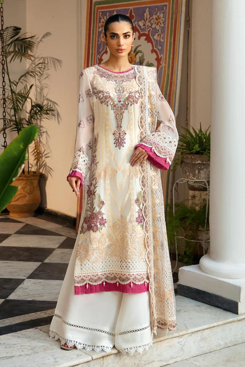 Dastak Chiffon Suit-Replica Suits-Replica Zone