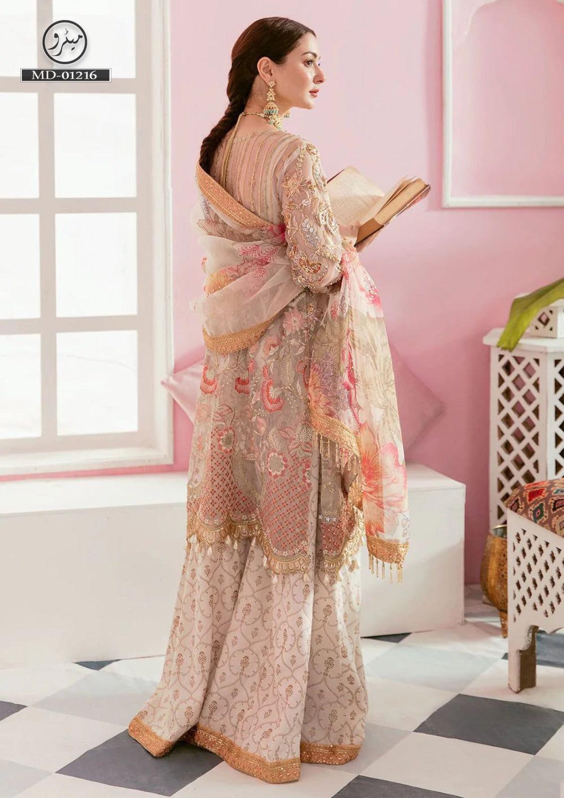 Elaf Organza Suit-Replica Suits-Replica Zone