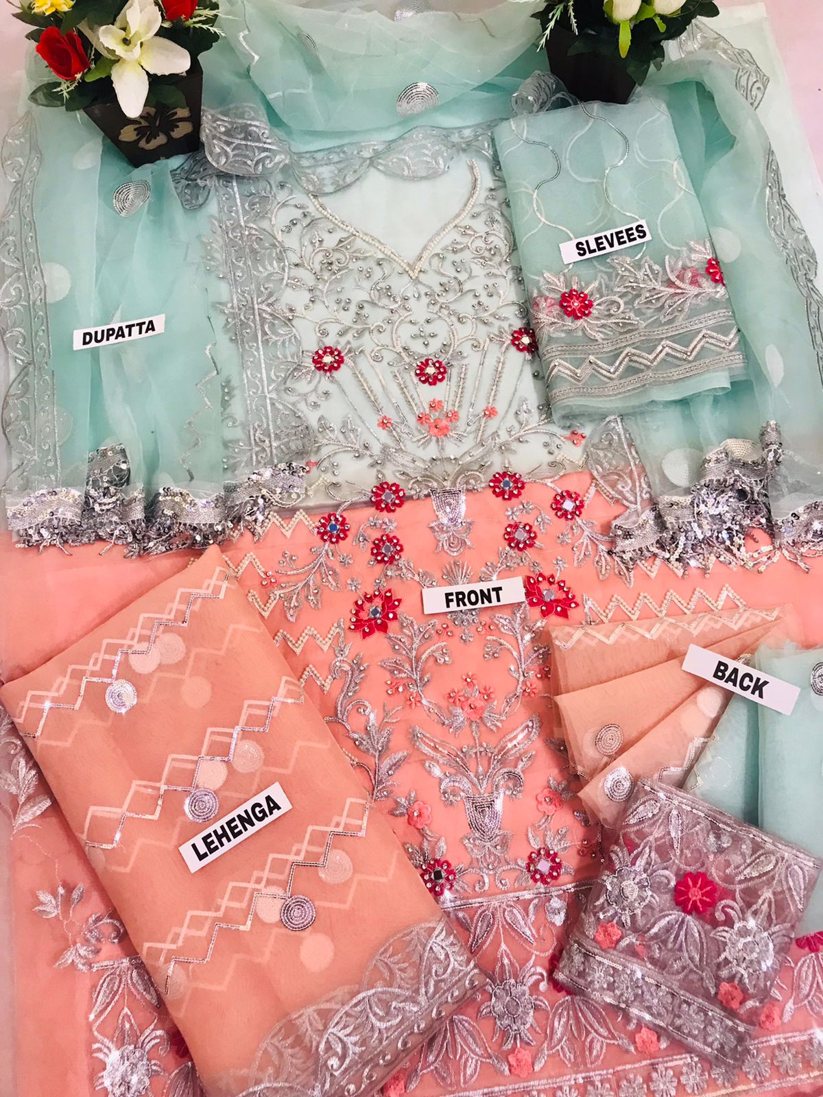 Emaan Adeel Organza Bridal Suit-Bridal Suits-Replica Zone