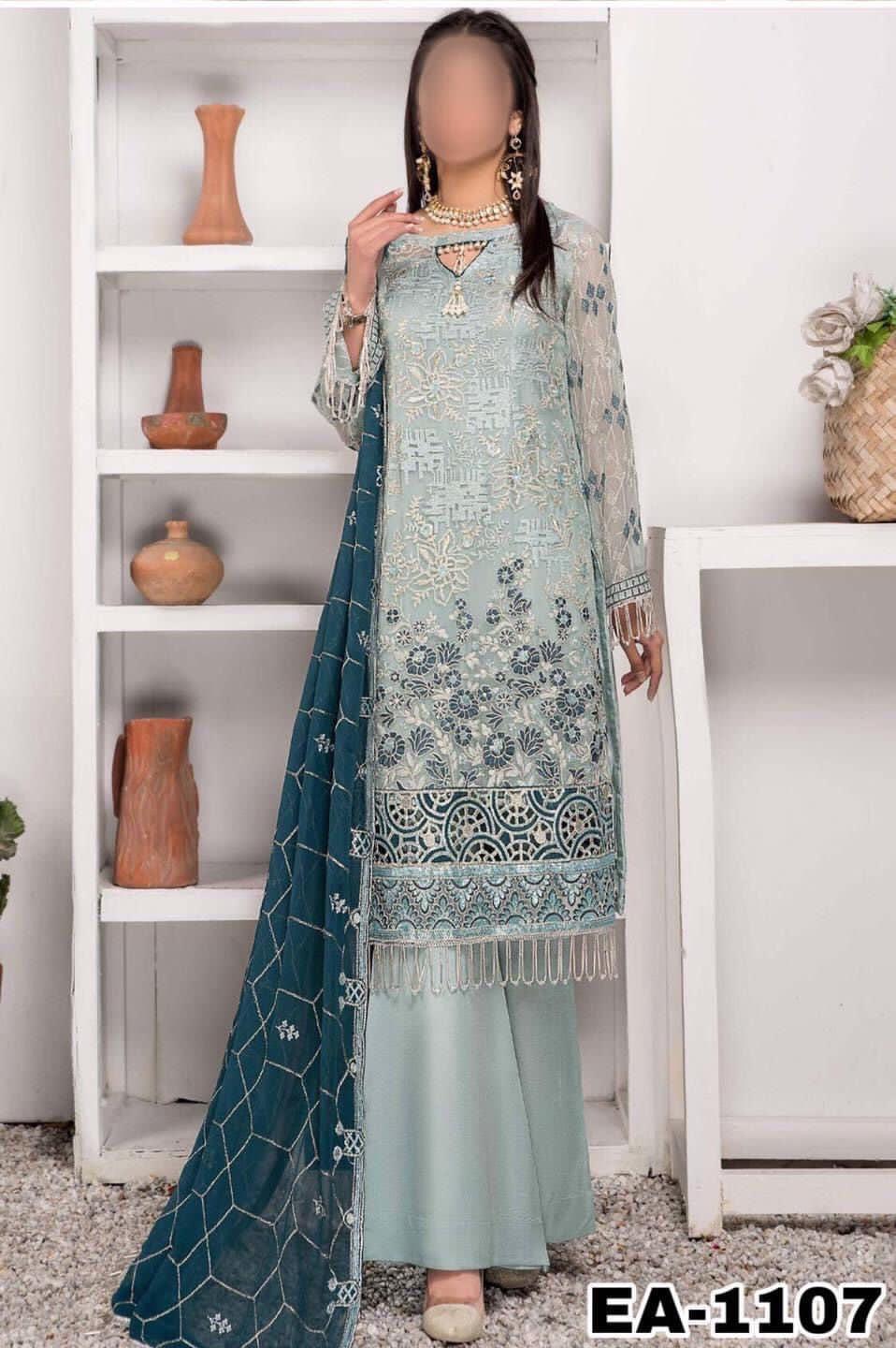 Emaan Adeel-Grey-Chiffon-Replica Zone