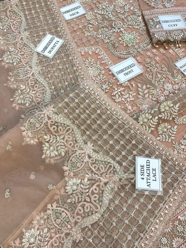 Emaan Adeel Organza Suit-Replica Suits-Replica Zone