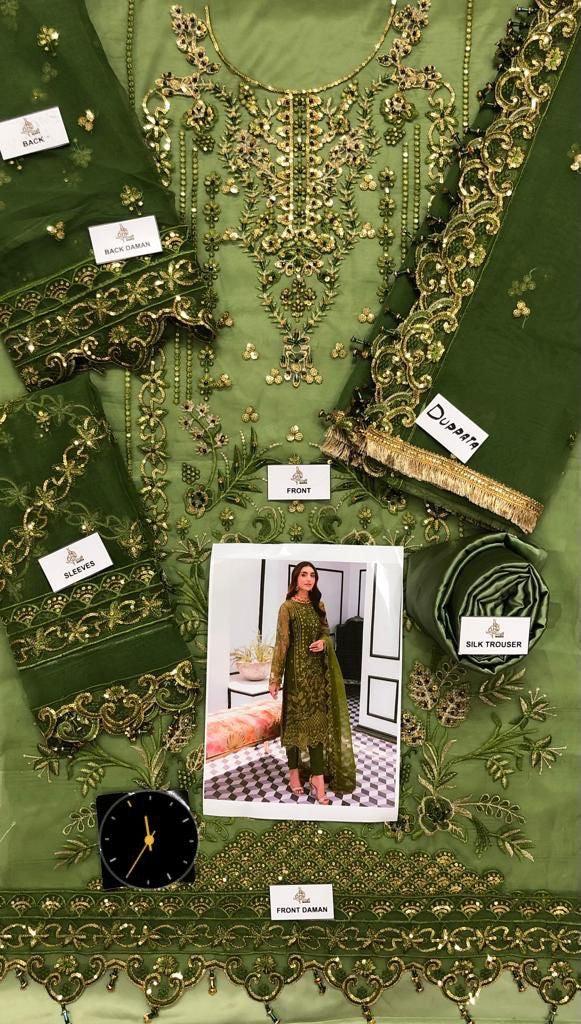 Emaan Adeel-Green-Organza-Replica Zone