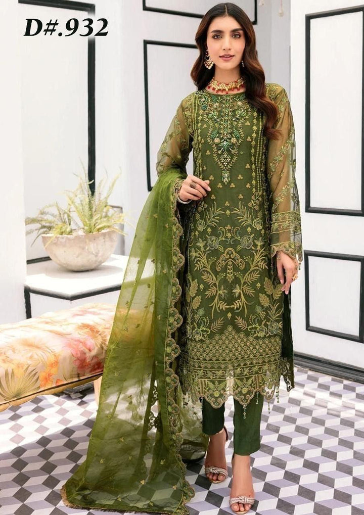 Emaan Adeel Organza Suit-Replica Suits-Replica Zone