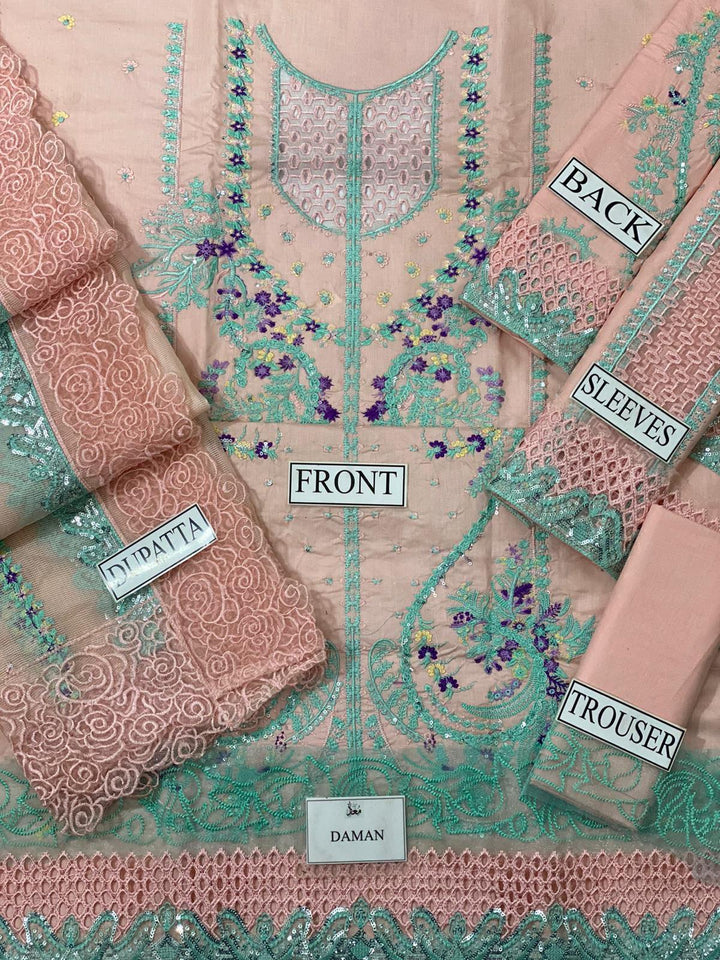 Embroidered Lawn Suit-Lawn Suits-Replica Zone