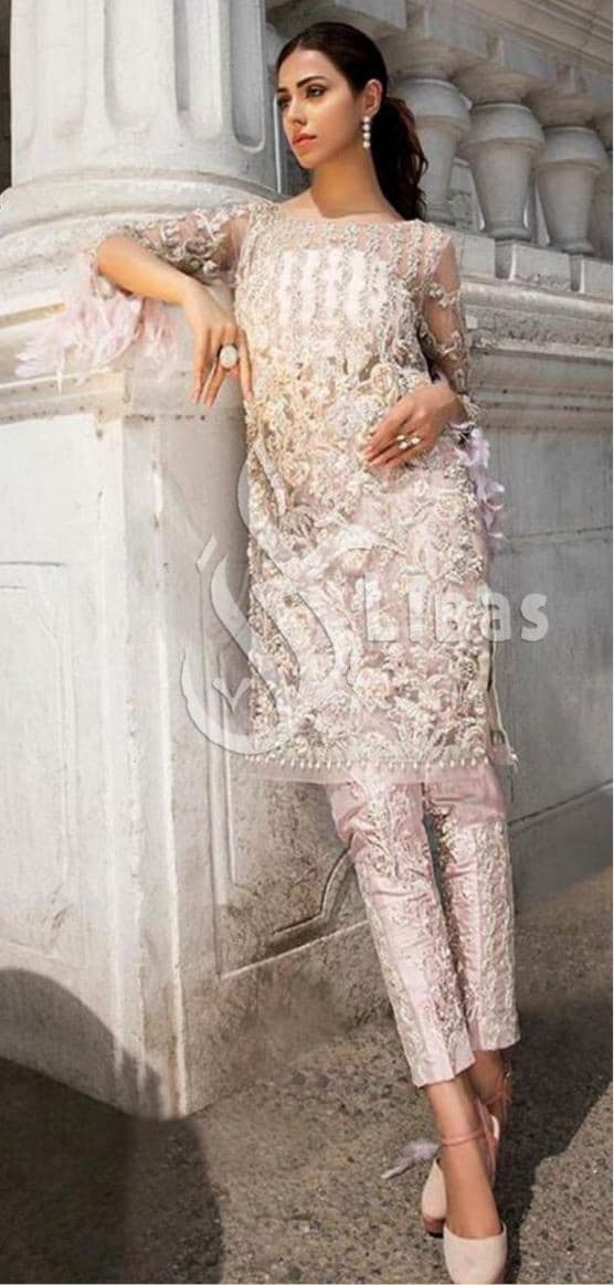 Erum Khan Organza Suit-Replica Suits-Replica Zone