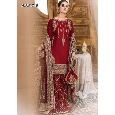 Erum Khan Silk Bridal Suit-Bridal Suits-Replica Zone