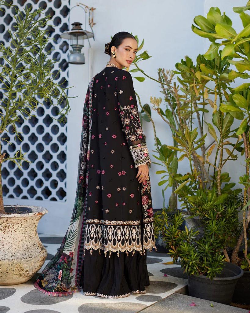 Faiza Saqlain-Lawn-Black-Replica Zone