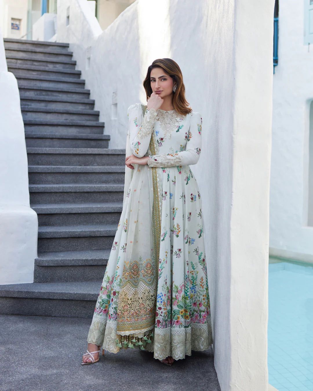 Faiza Saqlain Lawn Suit-Lawn Suits-Replica Zone