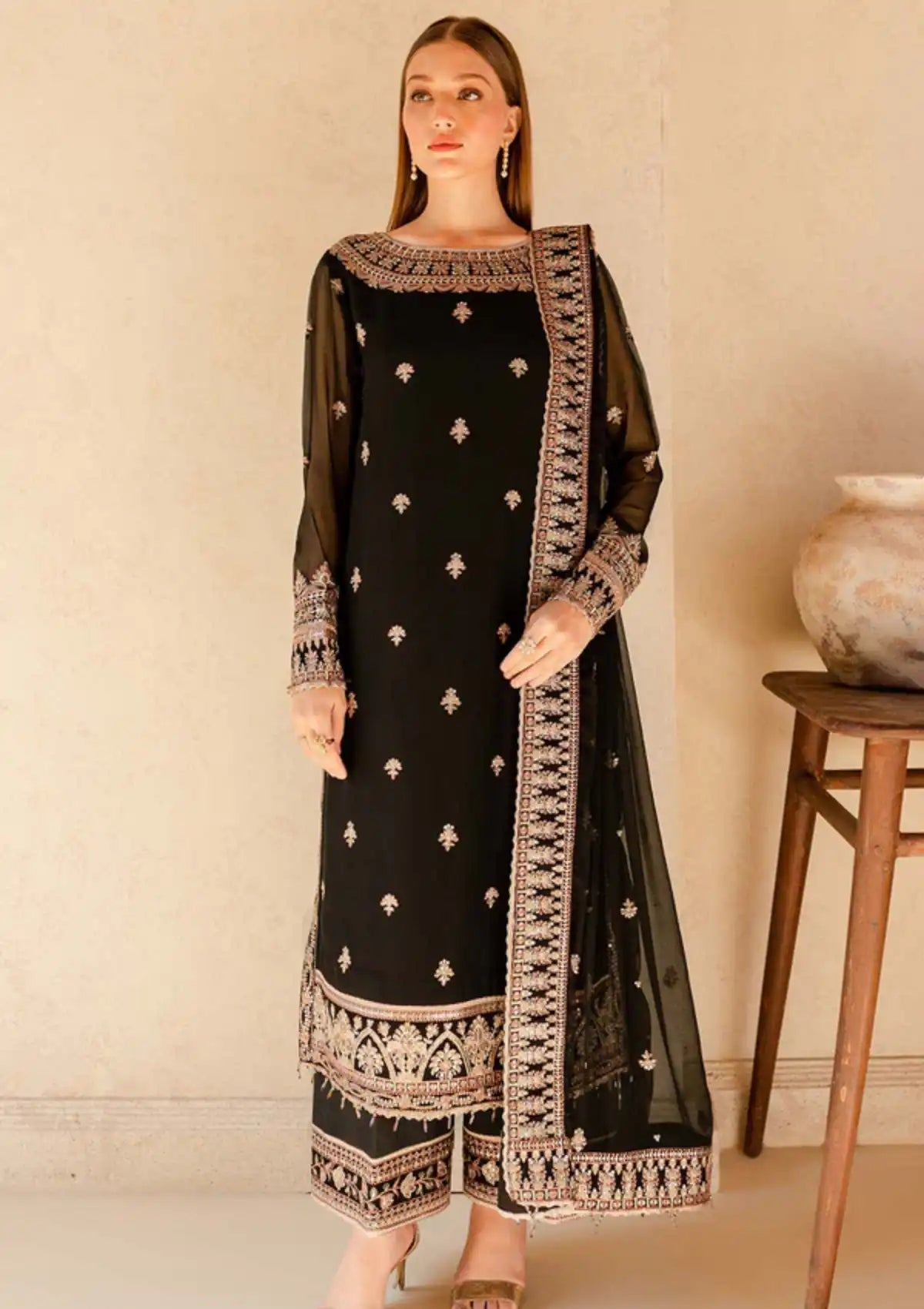 Farasha Chiffon Suit-Replica Suits-Replica Zone