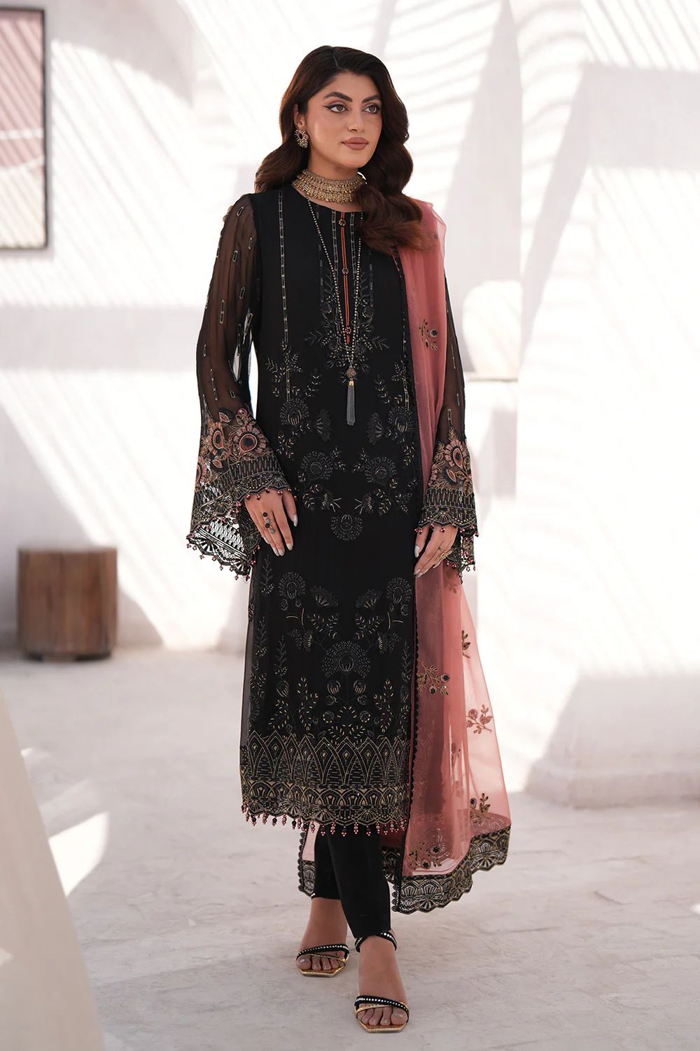 Flossie Chiffon Suit-Replica Suits-Replica Zone