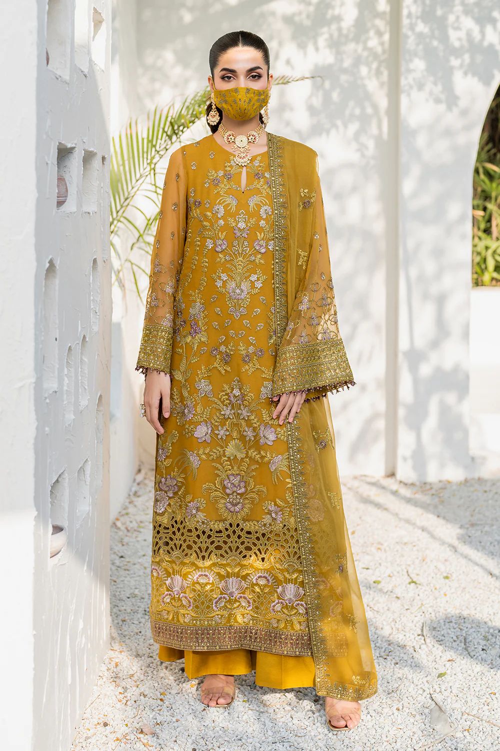 Flossie Chiffon Suit-Replica Suits-Replica Zone