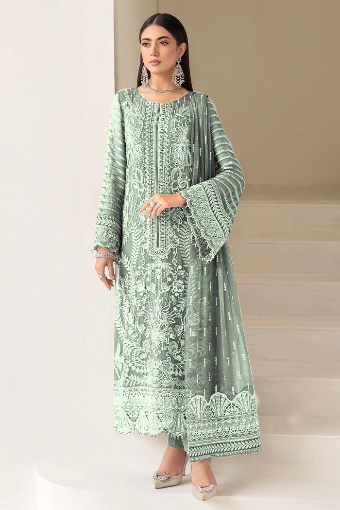 Flossie Chiffon Suit-Replica Suits-Replica Zone