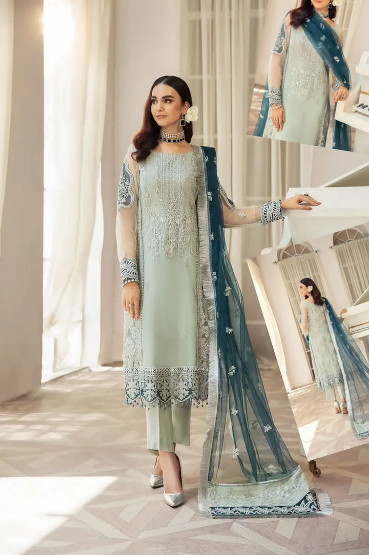 Gul Mira Organza Suit-Replica Suits-Replica Zone