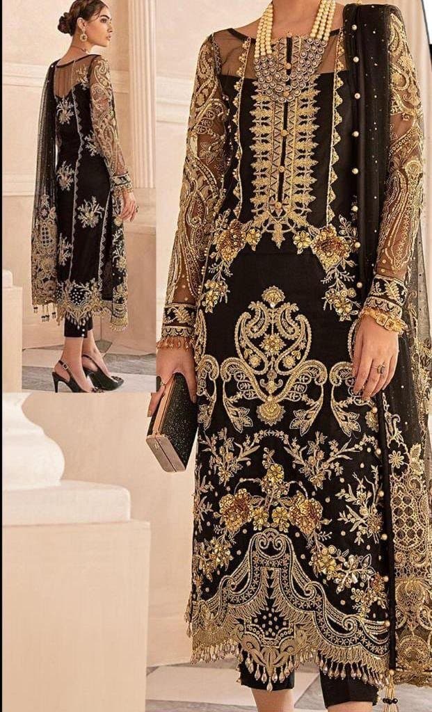 Gulaal Chiffon Suit-Replica Suits-Replica Zone