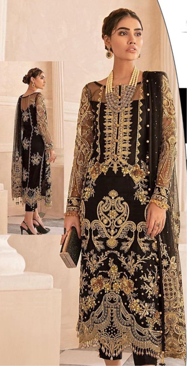 Gulaal Chiffon Suit-Replica Suits-Replica Zone